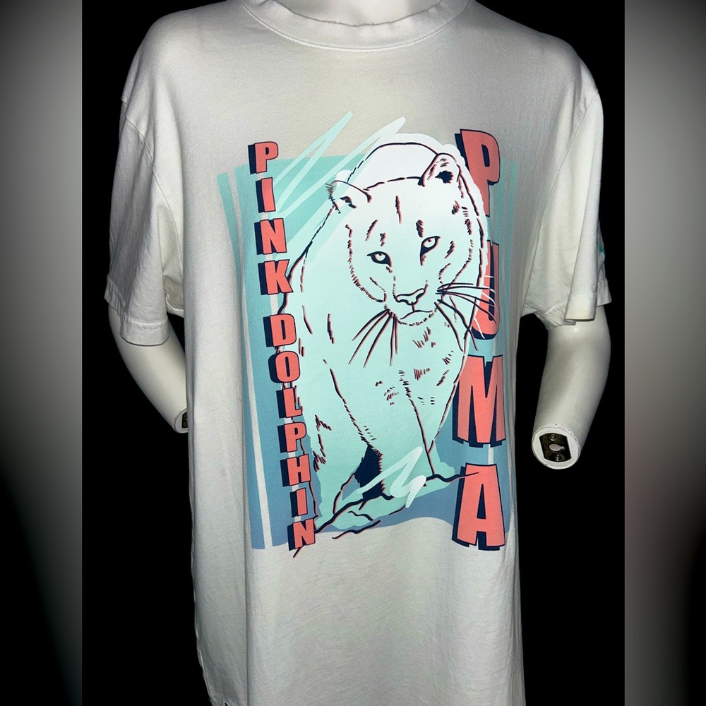 Pink Dolphin/ Puma panther Graphic T-Shirt